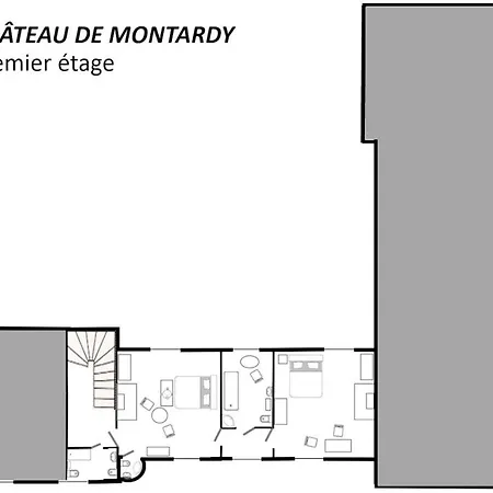 Chateau De Montardy Nyaraló Grand Brassac