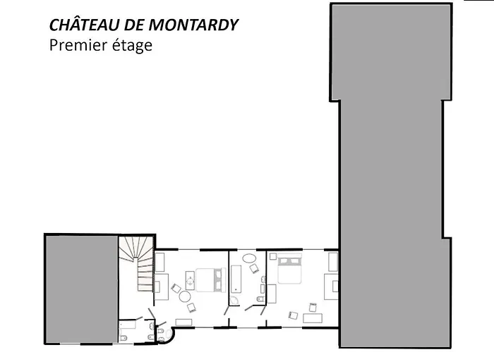 Chateau De Montardy بيت للعطل Grand Brassac